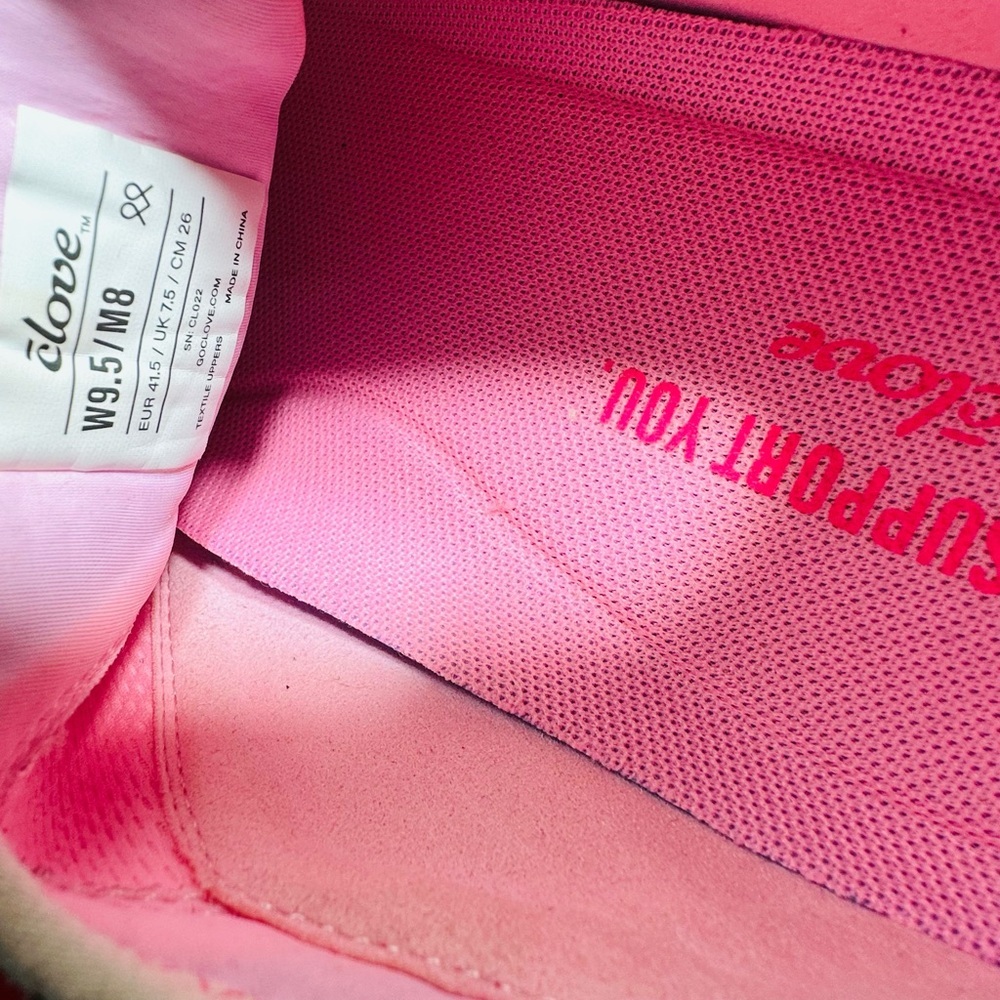 Clove Shoes Womens 9,5 Pink Up Slip-On Comfort Non-Slip Sneakers - Picture 8 of 8